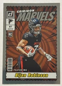 2023 Donruss Bijan Robinson Rookie Card RC Gridiron Marvels SSP Case Hit ROOKIE. - Picture 1 of 2