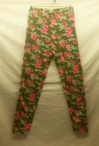 Kid's Girl Bobbie Brooks Large L 10-12 Camouflage Pink Floral Stretch Pants NWT - Picture 1 of 12