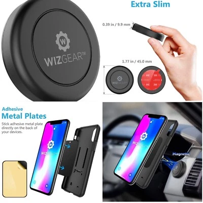 Soporte de montaje de coche magnético universal plano en tablero de instrumentos para teléfonos celulares Foto 1 de 4