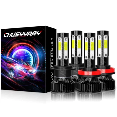 For Hyundai Elantra 2009-2016 H7 H11 LED Headlight Bulbs Kit High Low Beam 6000K - Image 1 of 4