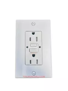 HUBBELL GFTWRST15W GFCI COMMERCIAL SELF TEST 15A 125W. WHITE. NEW - Picture 1 of 3