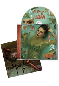 Taylor Swift - The Life of a Showgirl CD + Hand Signed Photo 2 IN HAND AUTHENTIC - Picture 1 of 5