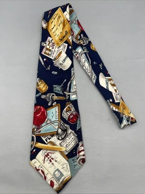 VTG 1994 Nicole Miller 100% Silk Necktie Novelty Doctor/Medical School Hand Sewn - Image 1 of 4