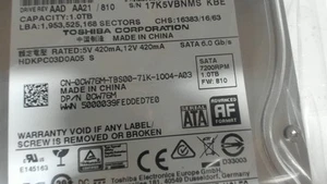 Toshiba 1TB 3.5 SATA Internal HDD 6 Gb/s 19302-71640300 (OEM) - Picture 1 of 2