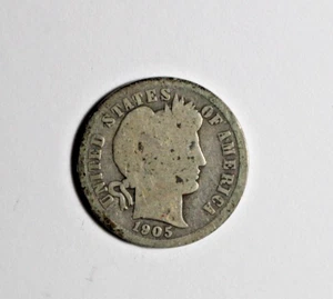 1905 S Barber Dime LRP051 - Bild 1 von 2