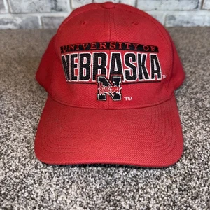 Vintage Nebraska Cornhuskers Hat Sports Specialties SnapBack Red Black - Picture 1 of 6