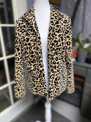 Blazer Chicos Estampado Leopardo Frente Abierto Talla 1 Foto 1 de 4