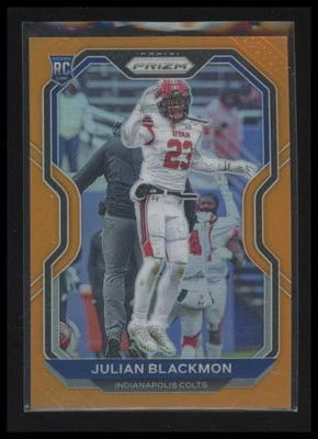2020 Panini Prizm #330 Julian Blackmon Prizm Orange /249 - Image 1 of 2