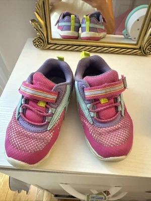 Stride Rite SRT Ian Rosa Multi 8 Zapatos Tenis Respuesta Sensorial Caminar Niño Pequeño Foto 1 de 4