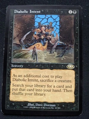 Diabolic Intent (NM/LP) - MTG Magic the Gathering - Intent Planeshift - Image 1 of 2