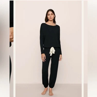 Top de pijama holgado Eberjey Gisele | Talla grande | Negro Foto 1 de 4