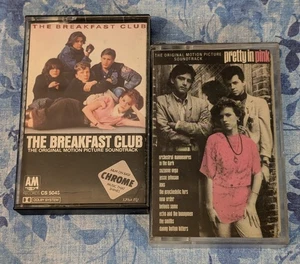 The Breakfast Club & Pretty In Pink Movie Soundtrack Cassettes - John Hughes 80s - Picture 1 of 18