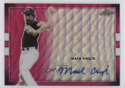 2018 Leaf Perfect Game National Showcase Metal Pink Wave /6 Mack Anglin Auto - Image 1 of 2