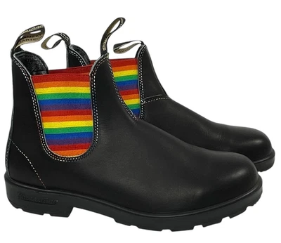 BLUNDSTONE Black Rainbow Chelsea Boots Pull On Mens UK 9.5 US 10.5 New - Image 1 of 4