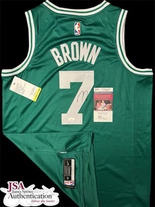 JAYLEN BROWN SIGNED JERSEY JSA COA BOSTON CELTICS FINALS TATUM AUTOGRAPH - Picture 1 of 4