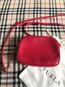 Original Furla-Umhängetasche, Leder, Rot (Pink/Himbeer) - Bild 1 von 4