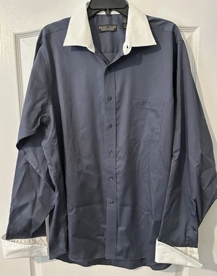 Donald J. Trump Shirt Mens 17- 36/37  Signature Collection French Cuff Banker. - Image 1 of 4