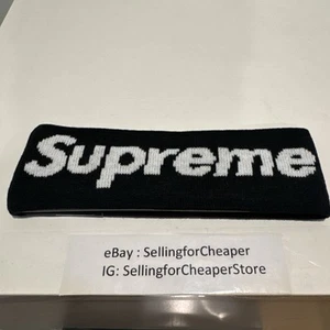 NUEVA diadema Supreme New Era Big Logo FW18 negra 2018 - Imagen 1 de 5