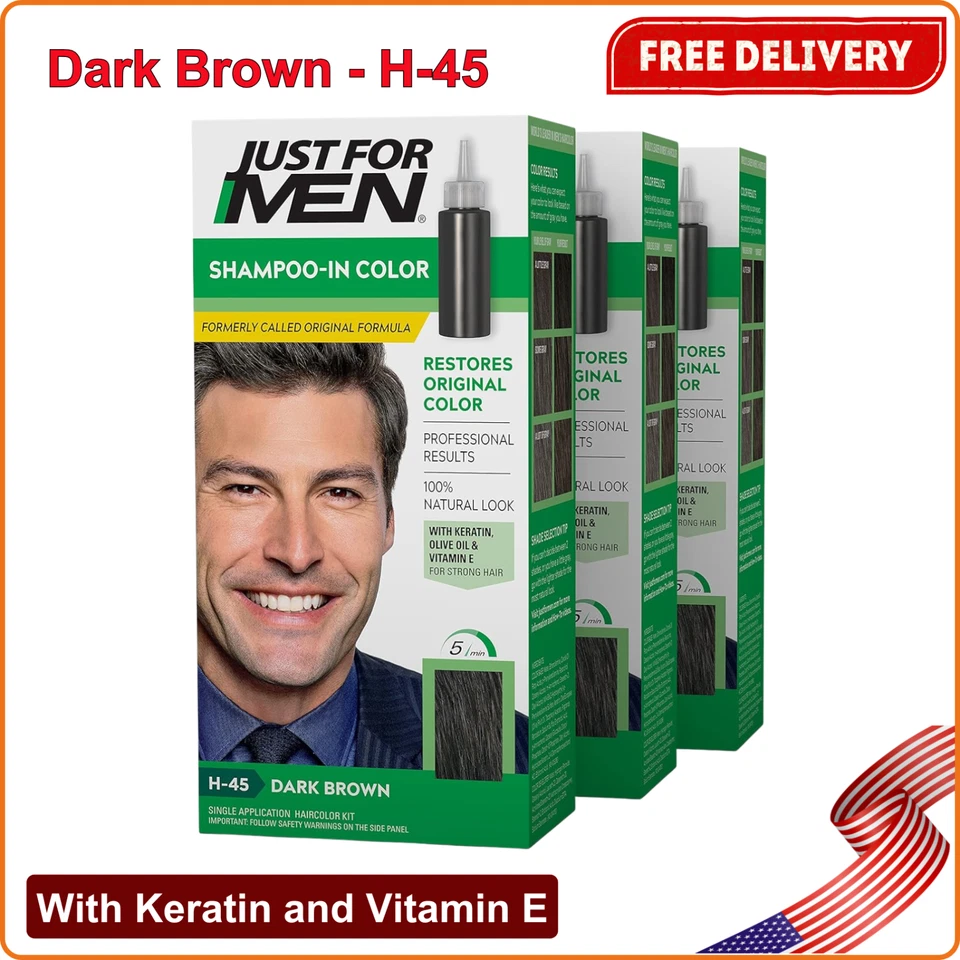 Just for Men Shampoo-in Color Dark Brown H45