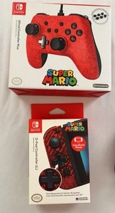 Hori D-Pad Left JoyCon & PowerA Wired Controller Super Mario Nintendo Switch - Picture 1 of 11