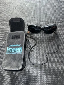 Jonathan Paul Fitovers Sonnenbrille polarisiert UV 400 Gleiter schwarze Gläser mit Etui - Bild 1 von 6