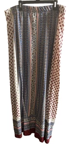 Maxi gonna donna CATO Boho Paisley elasticizzata taglia 18/20w #6R - Foto 1 di 4