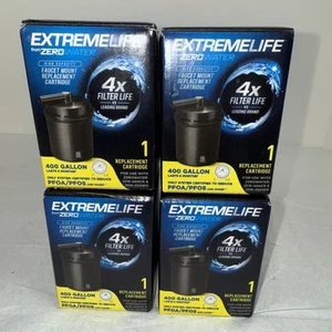 Stck. 4 Neu Zero Water Extreme Life Ersatzkartusche zur Befestigung am Wasserhahn 400 Gal - Bild 1 von 2
