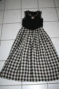 KL2916 @ Leinen Dirndl @ Larp Trachtenkleid @ Miederdirndl @Bavarian Dress 158 - Bild 1 von 2
