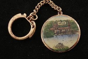 Hungary Hungarian Hévíz Lake Heviz Saint Andrews Hospital Spa Keychain Fob Medal - Picture 1 of 3