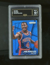 2014-15 Panini Prizm Joe Dumars Blue Mojo Prizm Gem Mint 10 DET Pistons