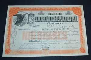 The Comstock Tunnel Company 1912 antique stock certificate - Picture 1 of 1