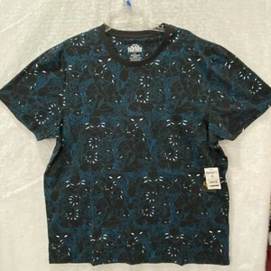 Marvel Black Panther T-Shirt Men's 2XL Black Blue Print Short Sleeve Crew New - Picture 1 of 7