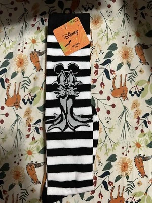 Disney🖤 Halloween -Mickey Mouse “Vampires & Pumpkins Knee High Socks - Image 1 of 2