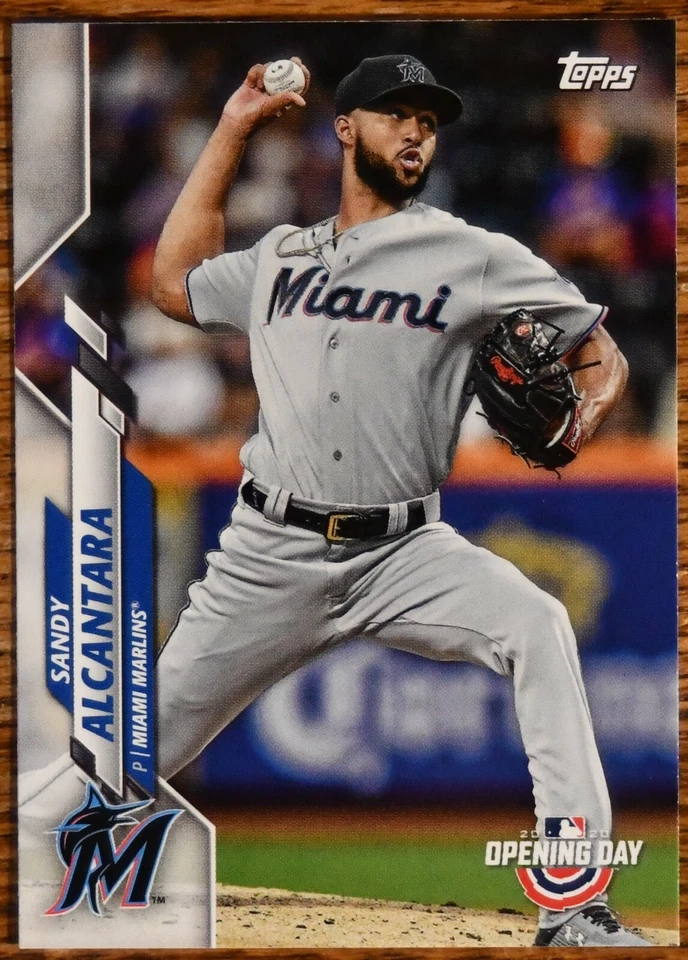 2020 Topps Opening Day #49 Sandy Alcantara Milwaukee Brewers - Image 1 of 1