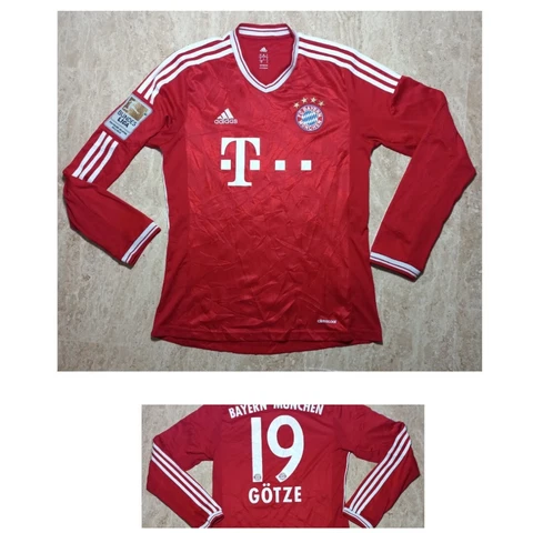 BAYERN MUNCHEN 2012/2013 HOME FOOTBALL SHIRT ADIDAS SIZE S LONG SLEEVE #19 GOTZE Cover