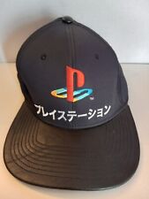 Official PlayStation Japanese Black SnapBack Faux Leather Bill