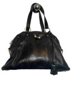 Yves Saint laurent Shoulder Satchel Muse Leather Handbag and with Padlock/key - Picture 1 of 13