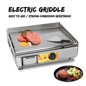 ITOP Electric Griddle Machines Barbecue Plate Frying Pan Tools Stainless Steel - Picture 1 of 12