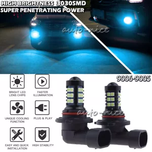 9005 9145 H10 30SMD ICE Blue Projector LED DRL Fog Driving Light Bulbs Upgrade - Picture 1 of 12