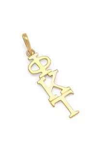 Phi Kappa Tau Lavaliere in oro massiccio 14 carati NUOVO!!! - Foto 1 di 1