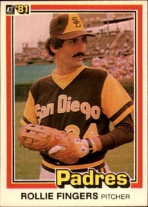 1981 Donruss San Diego Padres Baseballkarte #2 Rollie Finger Menge 2 - Bild 1 von 2