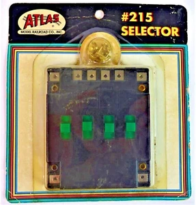 Selector ATLAS #215 - 4 interruptores de control, funciona con HO, N & O - NUEVO stock antiguo - Imagen 1 de 2