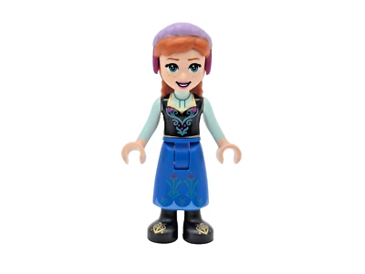 LEGO Minifigura Anna Disney Princesa Frozen Falda Azul dp141 del set 43194 Foto 1 de 4