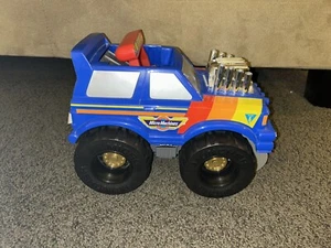 Vintage 1991 Galoob Micro Machines GTX2 Micro Muncher Truck 90s Toy Pickup Blue - Picture 1 of 7