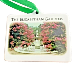 The Elizabethan Gardens Manteo Roanoke Island North Carolina Ceramic Ornament - Picture 1 of 2