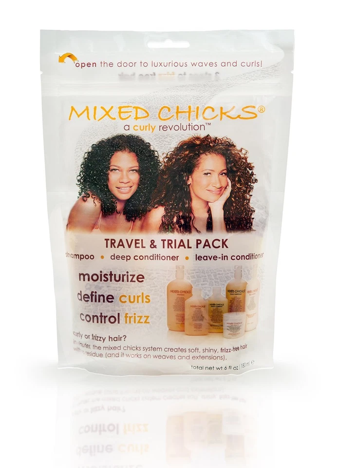 Paquete de viaje Mixed Chicks: champú, acondicionador profundo, acondicionador sin enjuague, 2 oz Foto 1 de 2