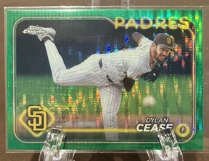 2024 Topps Chrome #224 Dylan Cease Green Sonar Refractor /99 - Picture 1 of 3