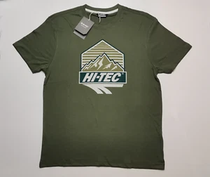 t-shirt  Men's Teens HI-TEC oryginal green color L size - Picture 1 of 3