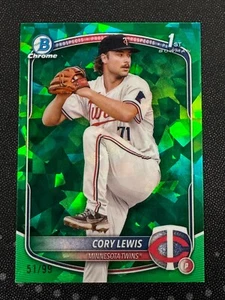 Bowman Sapphire 2025 #BCP-128 Cory Lewis primer verde/99 Minnesota Twins - Imagen 1 de 1