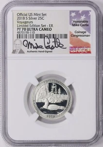 2018 S Silver America The Beautiful Limited Edition NGC PR70 DCAM Complete... - Picture 1 of 5